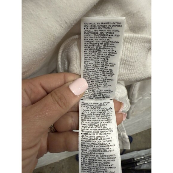 Athleta Chakra Floral Bluff Gray Long Sleeve Balance Printed Pullover - Size Sm - Picture 7 of 8